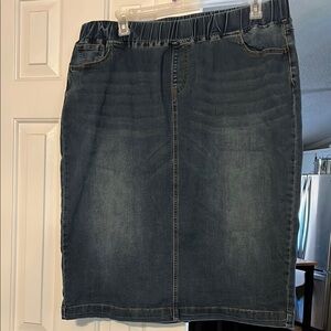 NUGGLES Denim Pencil Skirt
